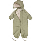 Wheat Outerwear Termo Regndragt Aiko Baby Rainwear 4221 dried sage