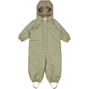 Wheat Outerwear Termo Regndragt Aiko Baby Rainwear 4221 dried sage