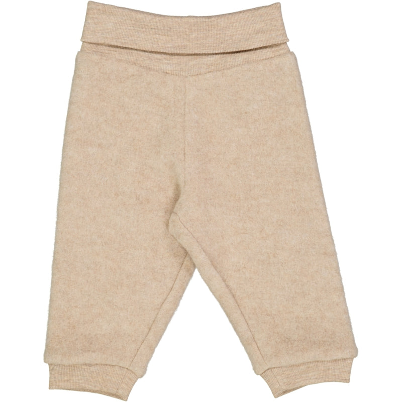 Wheat Wool Uld Fleece Bukser Trousers 3204 khaki melange