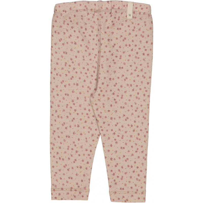 Wheat Wool Uld Leggings Leggings 2279 flower dots