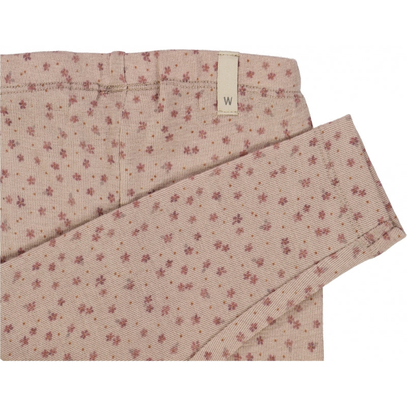 Wheat Wool Uld Leggings Leggings 2279 flower dots