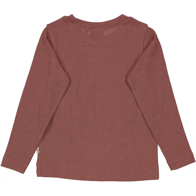 Wheat Uld T-Shirt Lykkehare Jersey Tops and T-Shirts 2110 rose brown