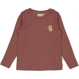 Wheat Uld T-Shirt Lykkehare Jersey Tops and T-Shirts 2110 rose brown