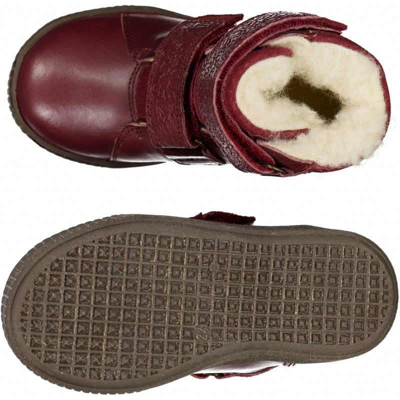 Wheat Footwear Van Velcro Tex Støvle Winter Footwear 2120 berry